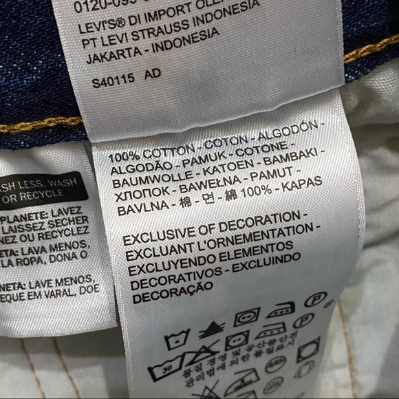 Levi’s 501 Embroidered Cherry Cut-Off Jean Shorts Size 29 - Picture 13 of 15